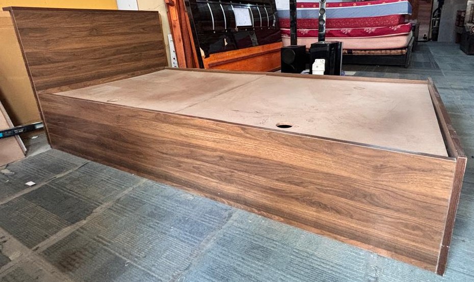 Wooden Single Bed with Storage - Image 2