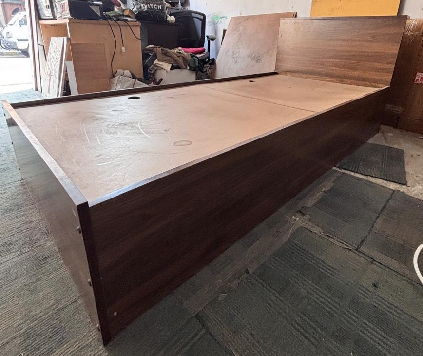 Wooden Single Bed with Storage - Image 3