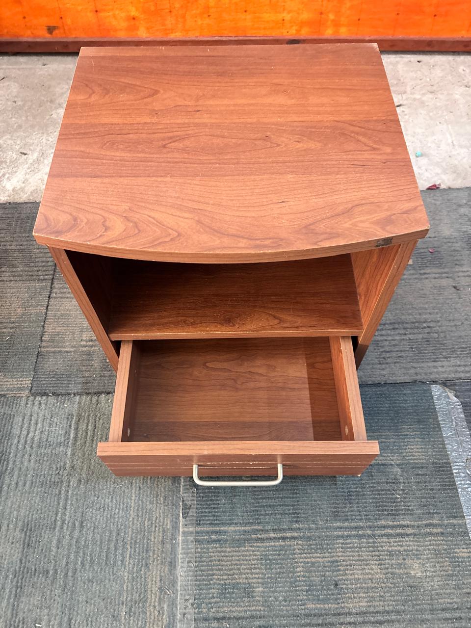 Wooden Bedside Table with Drawer - Image 3