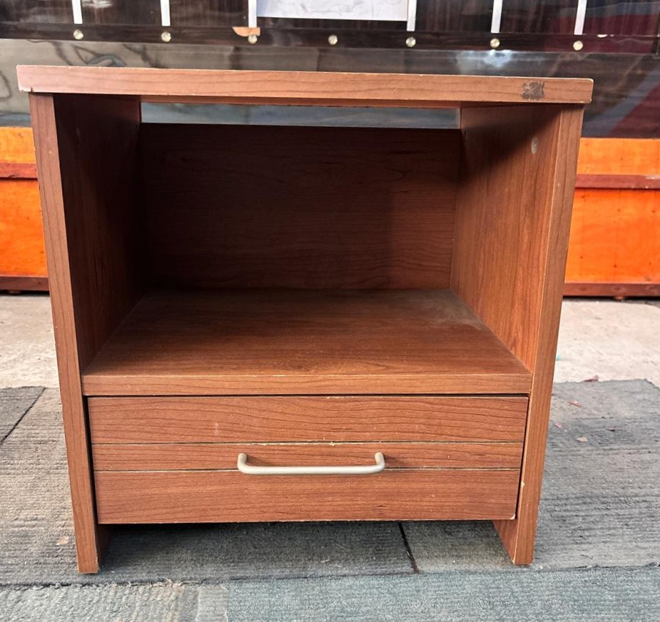 Wooden Bedside Table with Drawer - Image 5