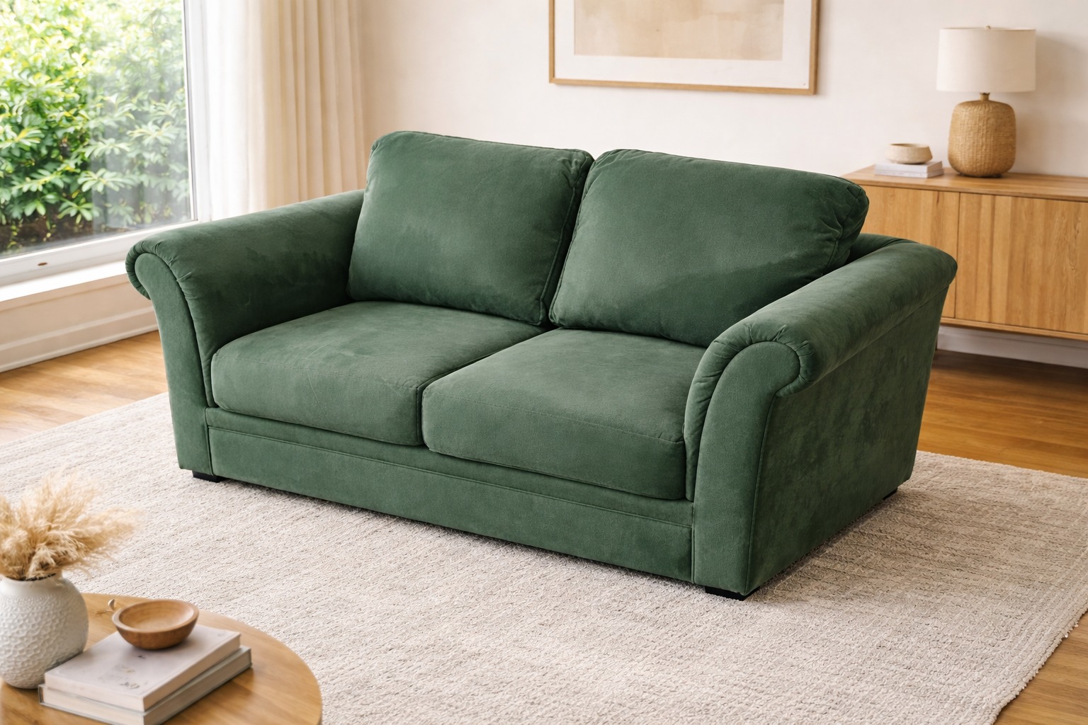 Premium Fabric 2-Seater Sofa - Image 2