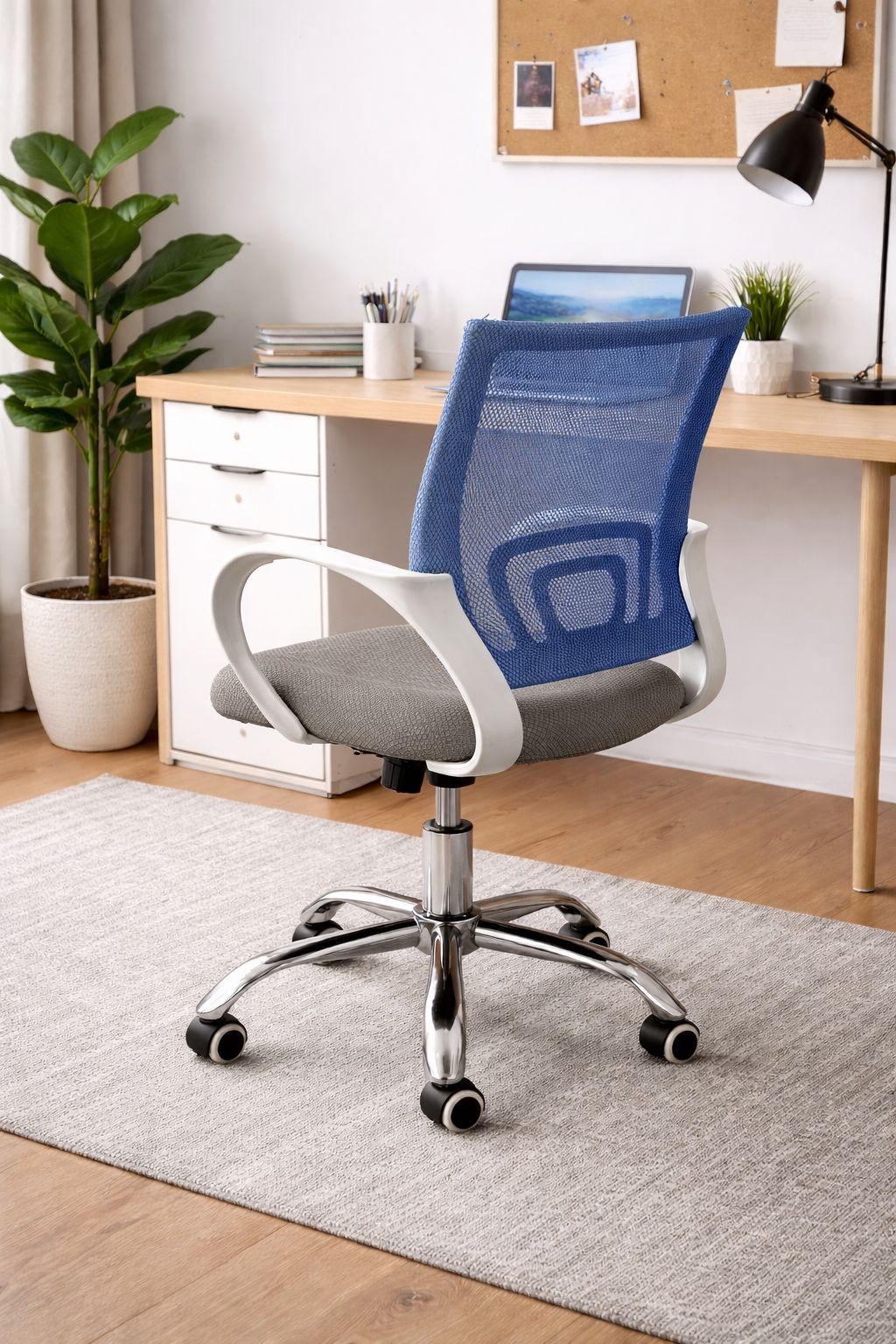 Aaron Office Chair with Chrome Base - Image 2