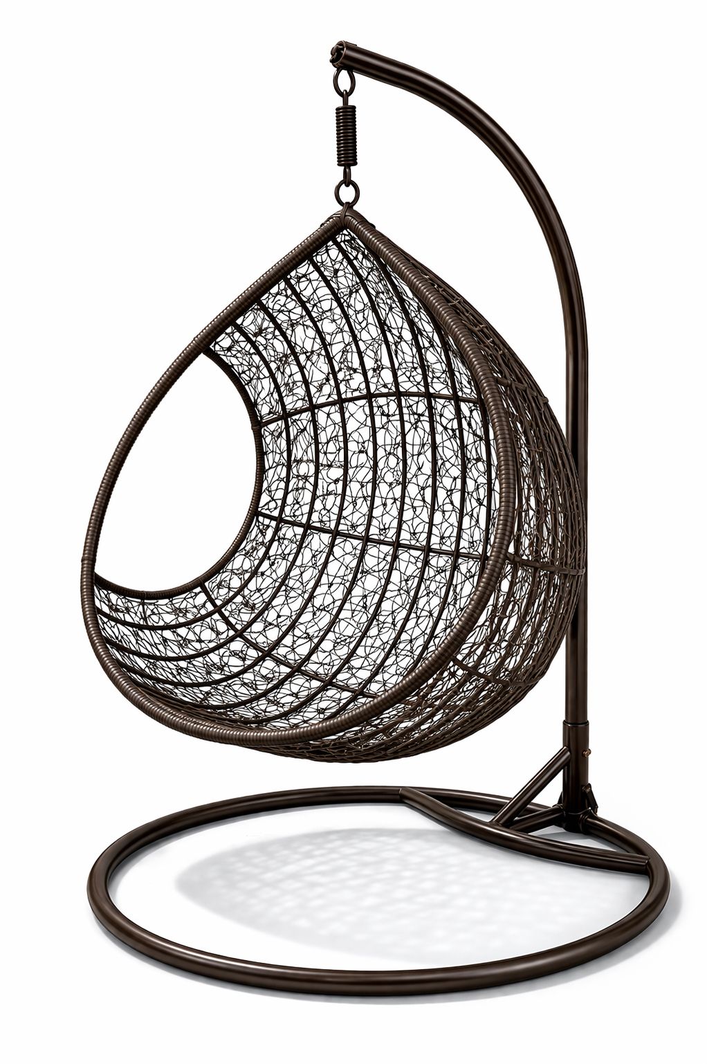 Luxury Hanging Egg Swing Chair with Metal Stand - Image 3